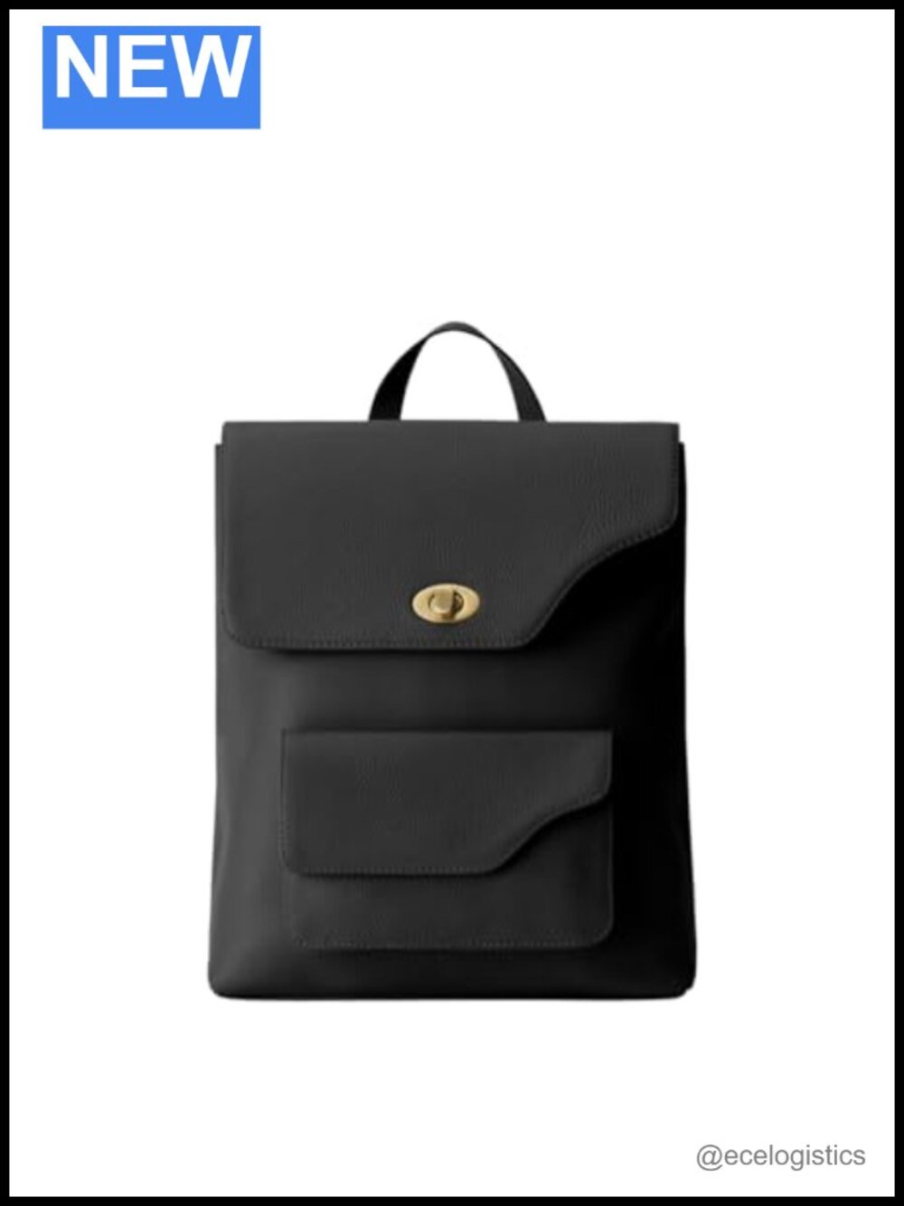 Large Italian Leather Backpack with Front Pocket, Adjustable Straps, Travel